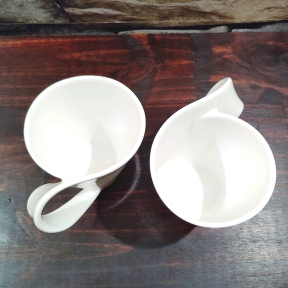 Villeroy & Boch Mugs New Wave 1748 Design Luxembourg Swirl Handle Fine China - Picture 7 of 13